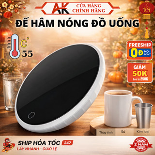 Đế Hâm Nóng Đồ Uống XM Duy Trì Ở Nhiệt Độ 55 Độ C, Phù Hợp Với Mọi Chất Liệu
