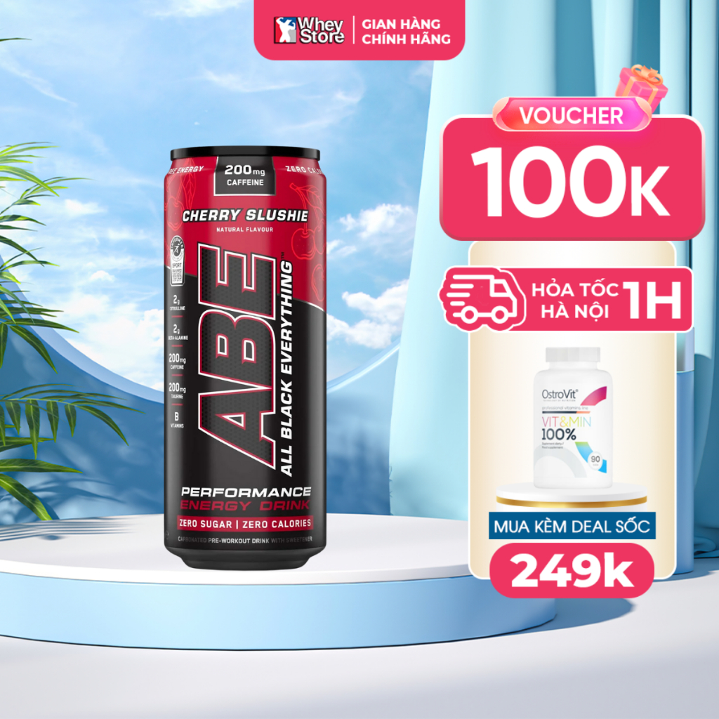 Nước Tăng Sức Mạnh Cơ Bắp Applied Nutrition ABE Energy Performance 330ml Chính Hãng