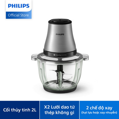 [Livestream] - Máy Xay Thịt Philips HR1503/00 2 Lít|500W| cối thủy tinh - Hàng Chính Hãng