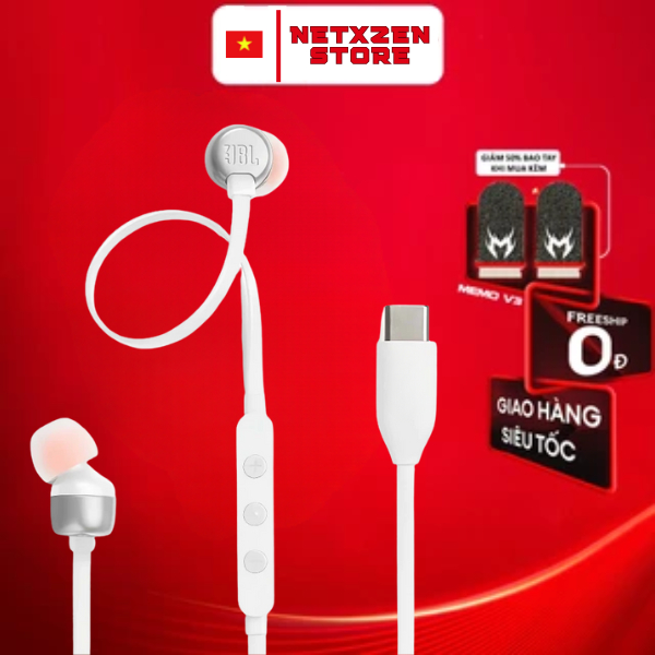 Tai Nghe JBL TUNE 310C Loại Cáp Type-C, Có Mic Và Điều Khiển Dây, Chất Lượng Cao