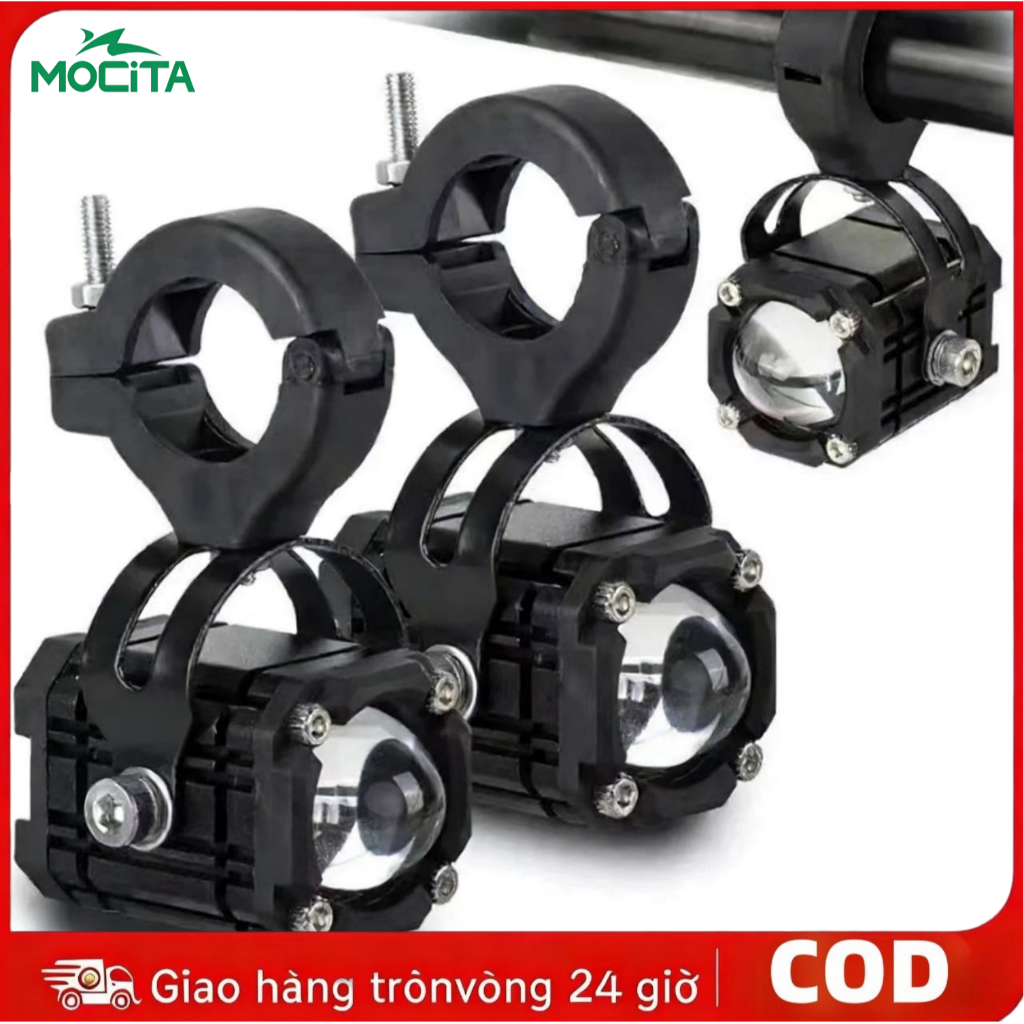 Đèn Trợ Sáng Mini W2 - Chống Nước, 4 Chế Độ Ánh Sáng- Bản Mới Nhất 2026