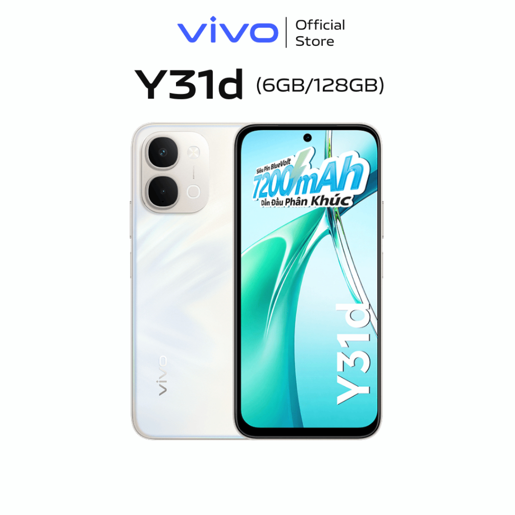 Điện thoại vivo Y31d (8GB/128GB) - Chính hãng - 1 Đổi 1 tháng đầu tiên - Bảo hành 12 tháng | BigBuy360 - bigbuy360.vn