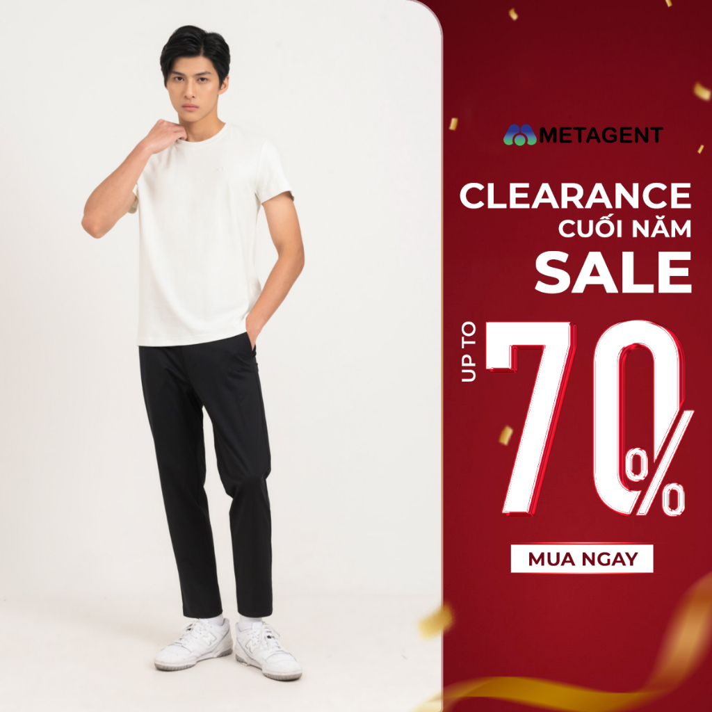 Quần dài Flow tex nam dáng Regular Metagent MS 22E3915