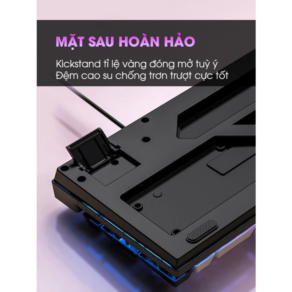 Bàn Phím Giả Cơ K500 Gaming Có Dây LED RGB 104 Phím, Bàn Phím Gaming Dùng Chơi Game, Văn Phòng | BigBuy360 - bigbuy360.vn