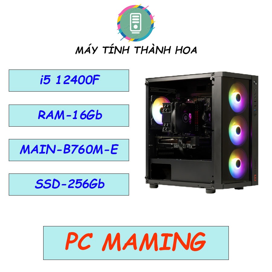 PC Gaming Intel I5 12400F main B760M | Ram 16GB | 256GB SSD