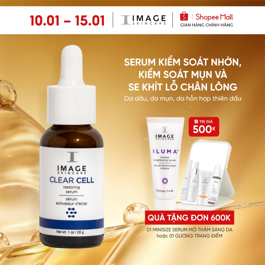 Serum Image giảm mụn & kiểm soát nhờn IMAGE Skincare - CLEAR CELL Restoring Serum 28g