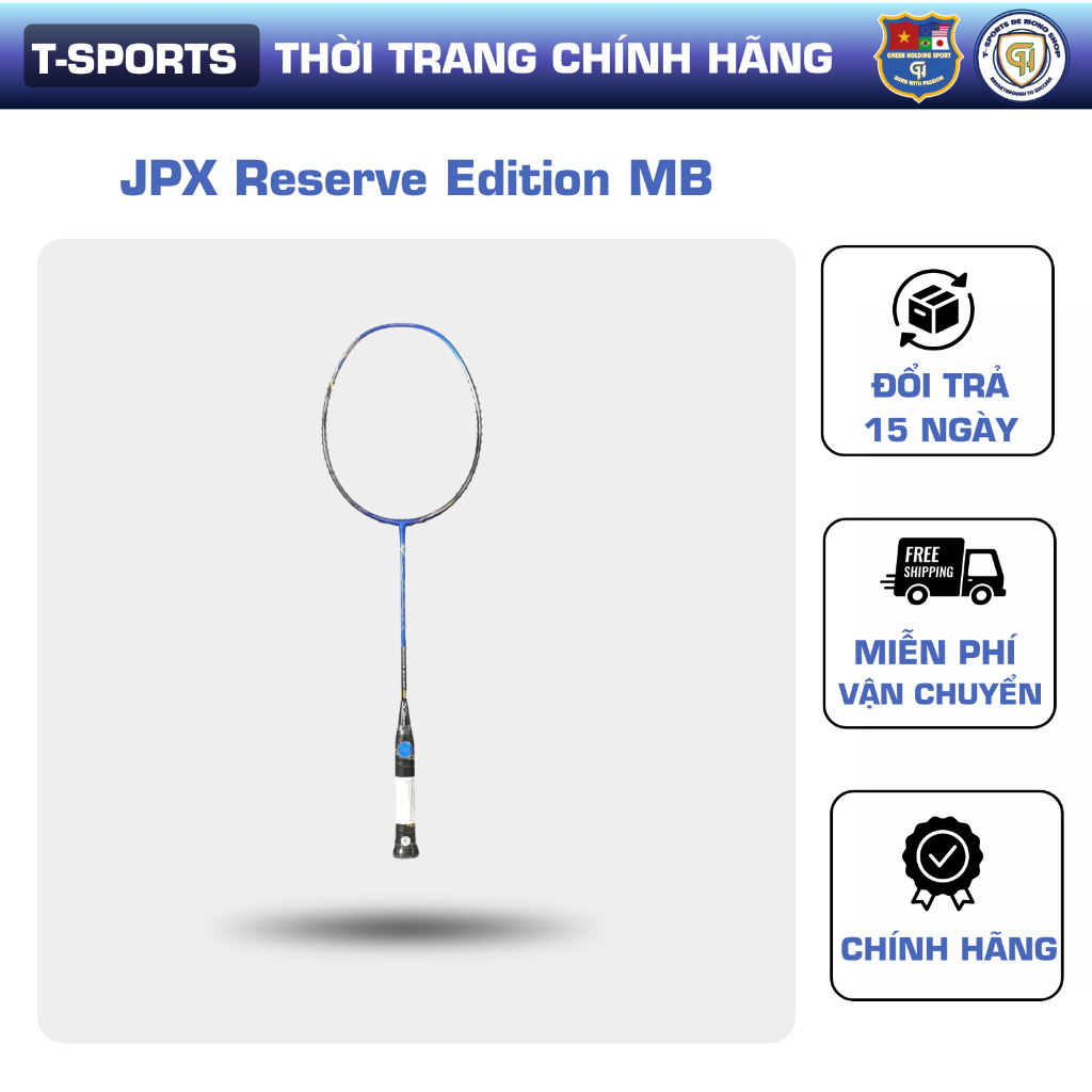 Vợt cầu lông Mizuno JPX Reserve Edition MB – Xanh chính hãng, 4U5, thân cứng, đầu nặng, công thủ toà