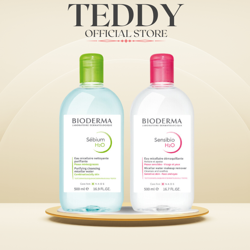 Nước Tẩy Trang Bioderma Dành Cho Da Dầu, Da Nhạy Cảm Sensibio H2O (Store)