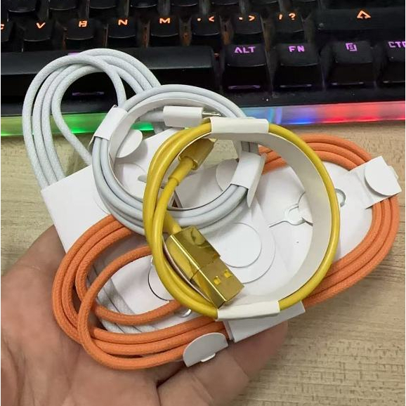 Dây Cáp Sạc Nhanh PD 20w/27w/40w/45w Type C To L Bọc Dù Siêu Bền Chống Đứt Dành Cho Các Dòng lp 5 -> 17 Prm