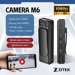 Camera mini M6 Full HD 1080P không dây, camera hành trình giám sát, quay đêm hồng ngoại, ghi âm 10 giờ