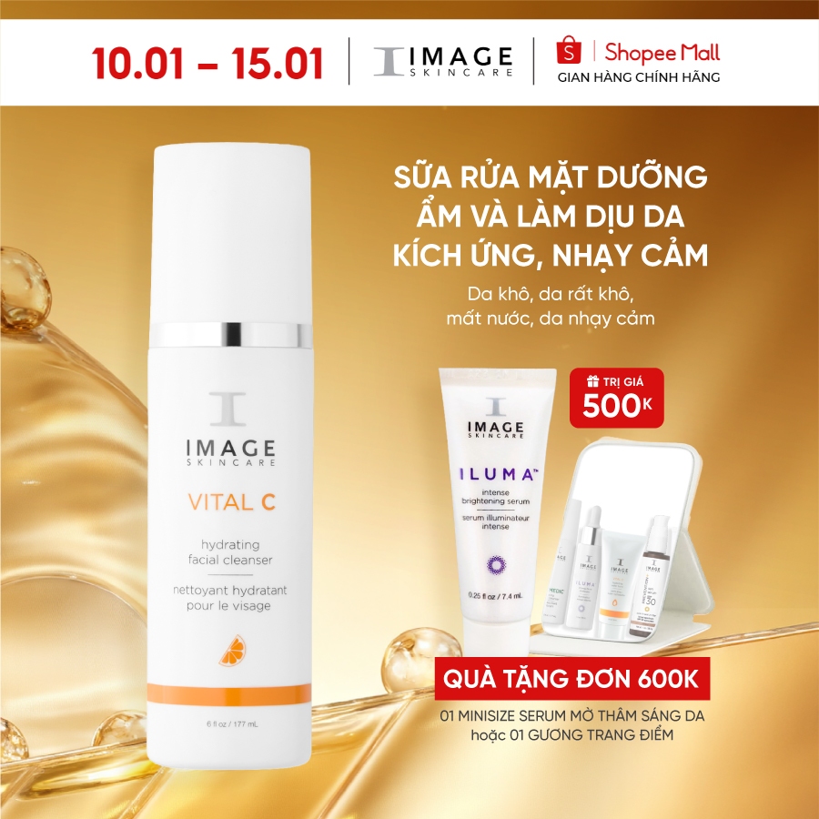 Sữa rửa image skincare mặt đa năng IMAGE VITAL C Hydrating Facial Cleanser 177ml