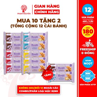 [MUA 10 TẶNG 2] Tổng cộng 12 Bánh Sừng Bò Bauli Moonfils Phạm Nguyên 45g | Bánh ăn sáng tiện lợi