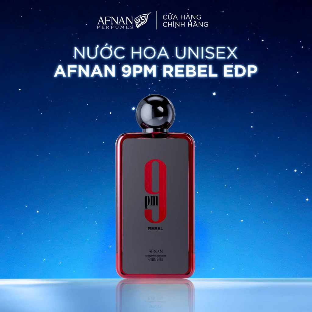 [Hỏa tốc] Nước Hoa Unisex Afnan 9 PM Rebel EDP 100ml