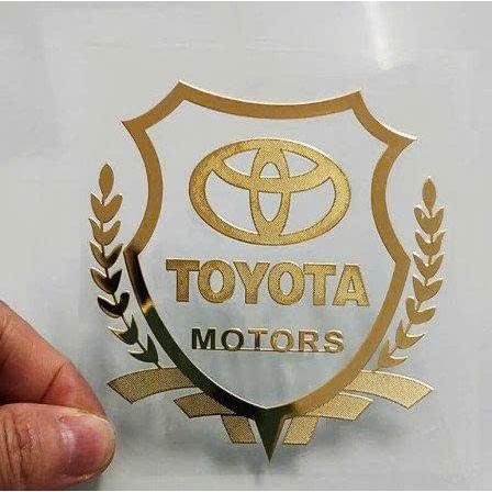 Tem Toyota dán ô tô, Tem dán bông lúa mạ vàng