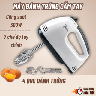 Máy Đánh Trứng Cầm Tay 7 Tốc Độ - Máy Đánh Trứng Mini Đa Năng, Máy Trộn Bột - Động Cơ Lõi Đồng Mạnh Mẽ, Tiện Lợi