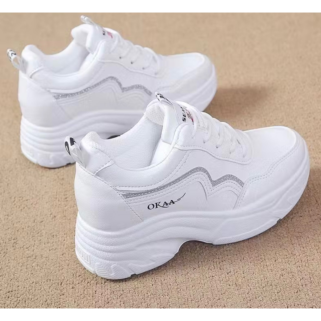 Giày thể thao Nữ Sneaker Newsun đế độn H1