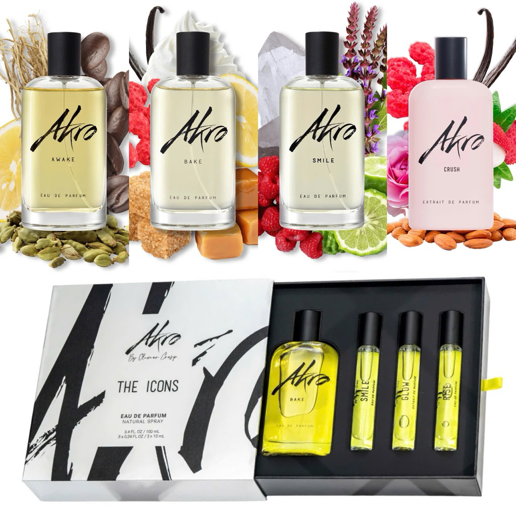 🫧Nước hoa AKRO COLLECTION & HOLIDAY GIFT SET – BAKE • AWAKE • SMILE • CRUSH (EDP / EXTRAIT)