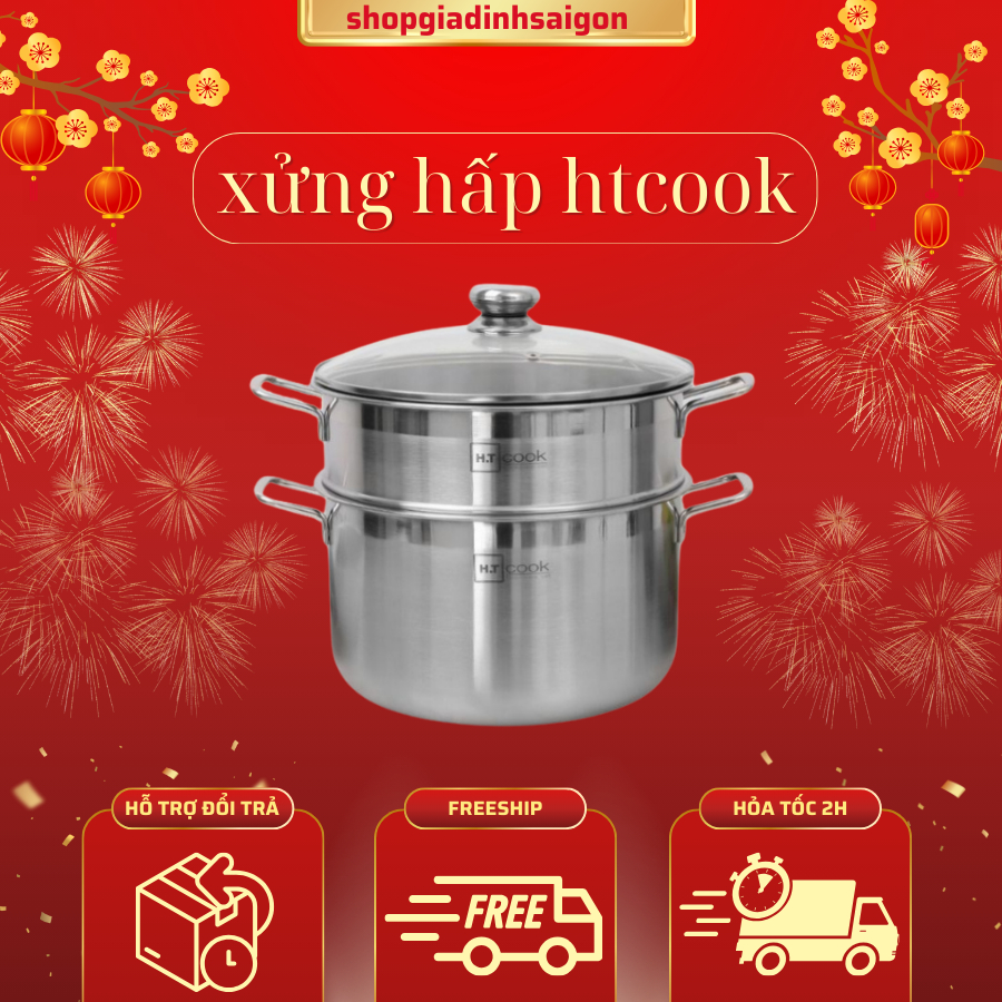 BỘ NỒI XỬNG HẤP HTCOOK 30CM