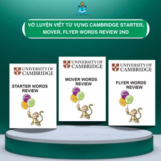 Sách - Trọn bộ 3 cuốn Words Review Tập viết ghi nhớ từ vựng cho chương trình Cambridge Starter Mover Flyer