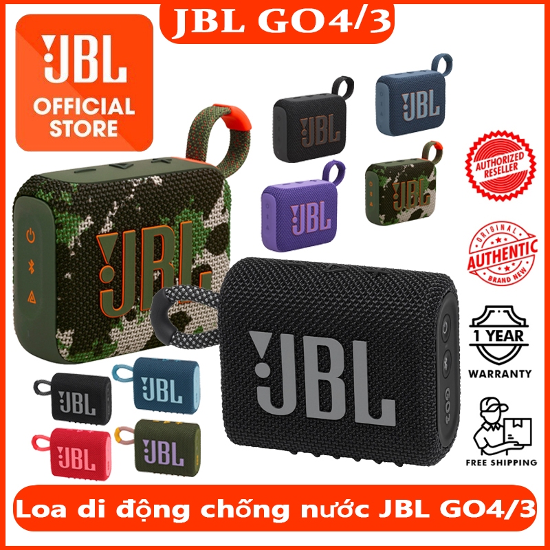 Loa Bluetooth Không Dây JBL Go 4/JBL GO3 Chống Nước và Bụi IP67 - Công Suất 4.2W - Bluetooth 5.3 | BigBuy360 - bigbuy360.vn