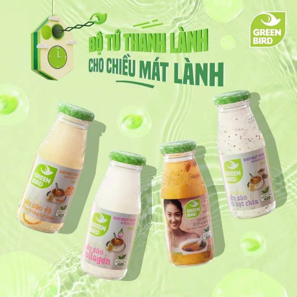 Thùng 48chai Nước Yến Sào Green Bird