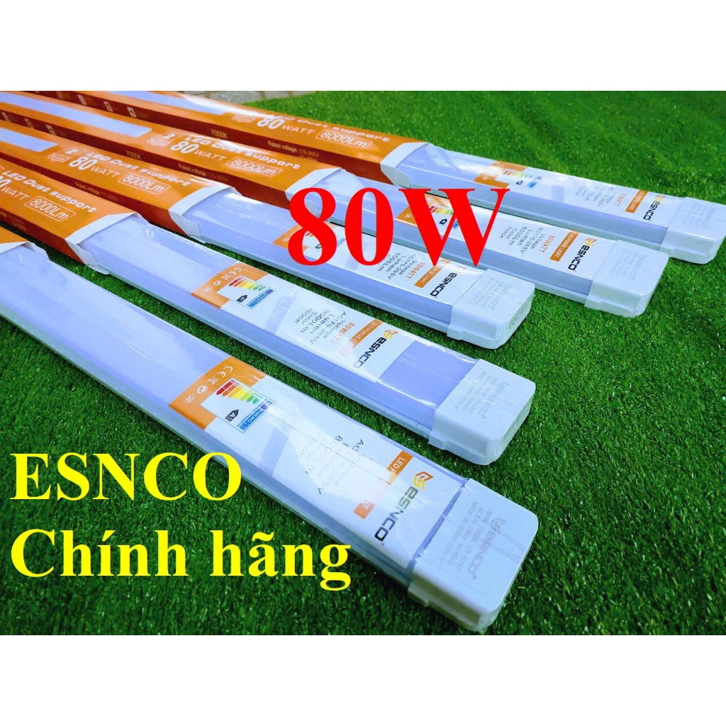Đèn led bán nguyệt chống bụi 1m2 80W-100W ESNCO siêu sáng 7000K (đặt mua từ 2 sp)