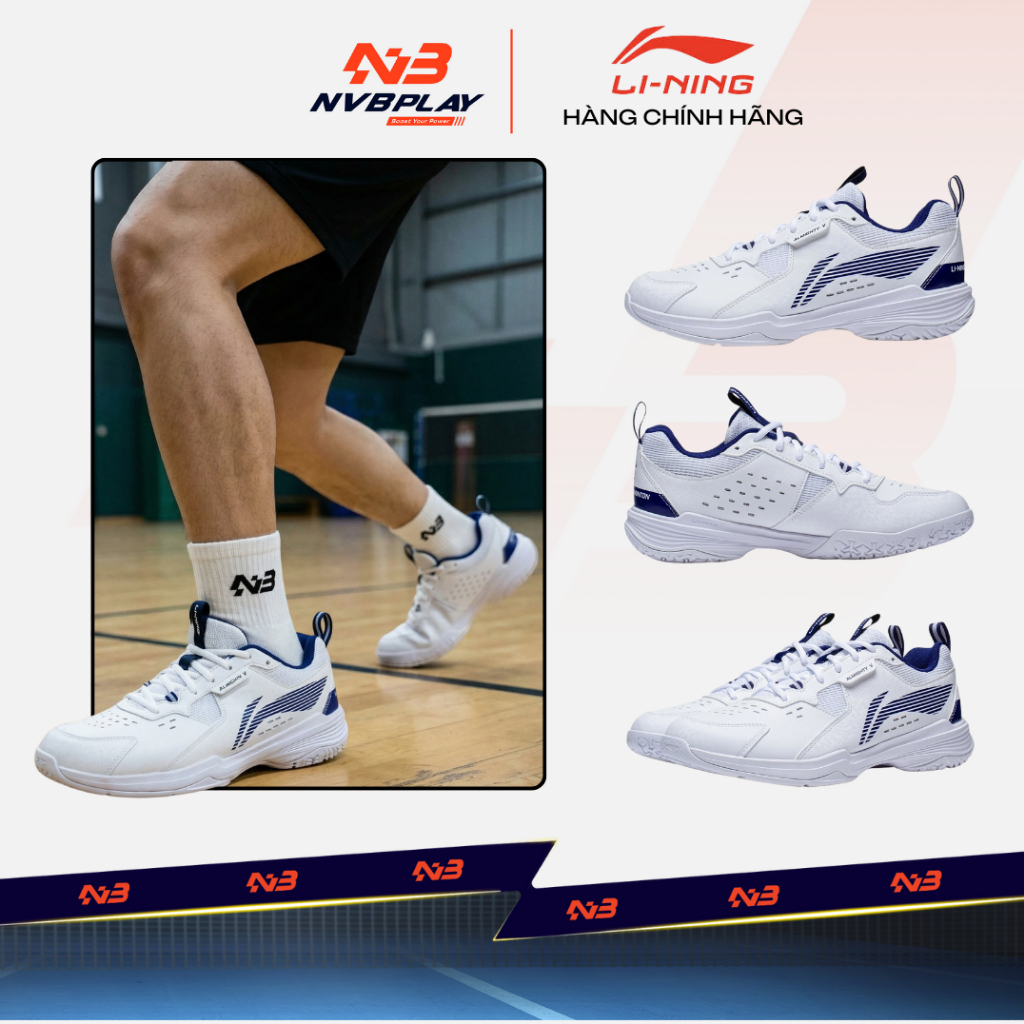 [CHÍNH HÃNG] Giày Thể Thao LiNing P-AYTT001-3 - Trắng Xanh - Giày Cầu Lông Lining