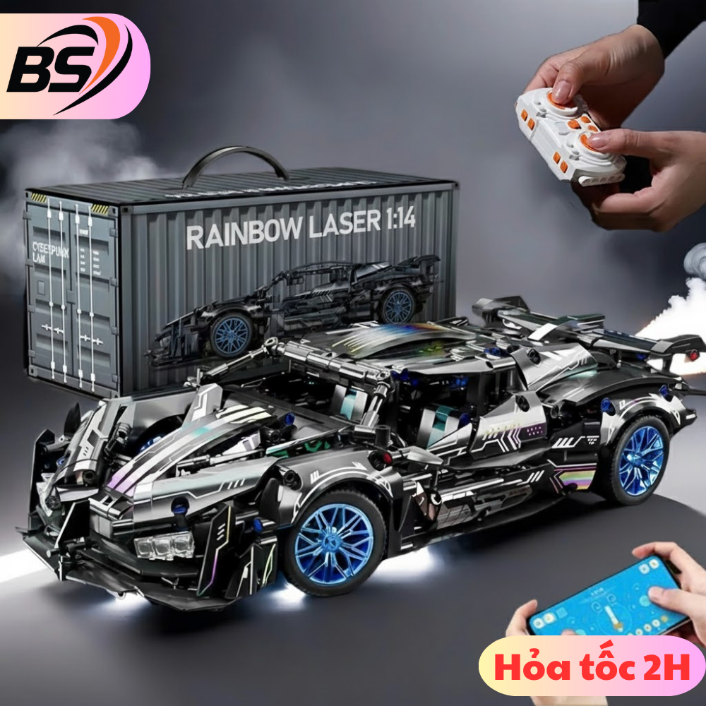 [New2026] Mô Hình Lắp Ráp Siêu Xe Ô tô Lambo Shadow