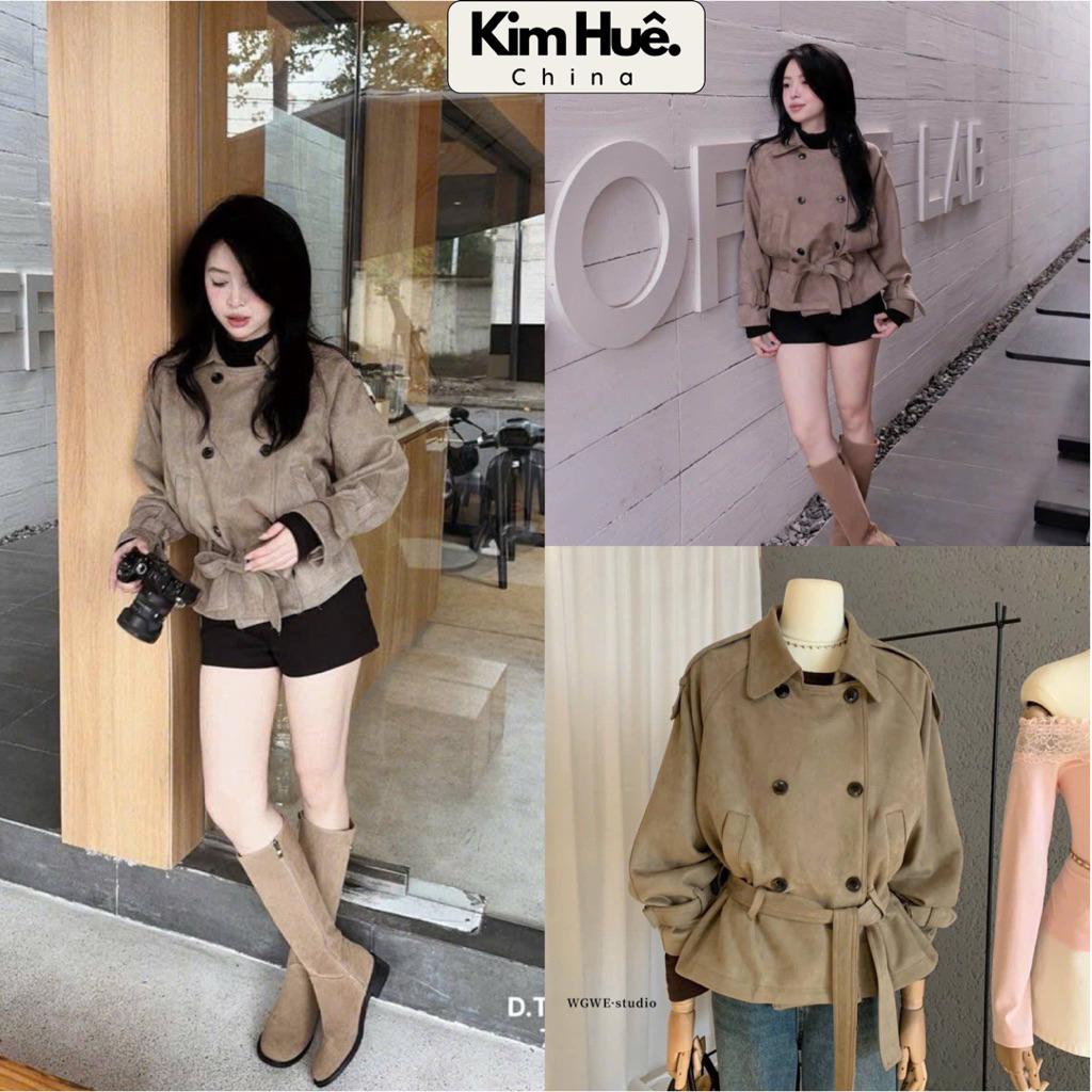 (Oder China) Áo mangto da lộn WGWE #7890