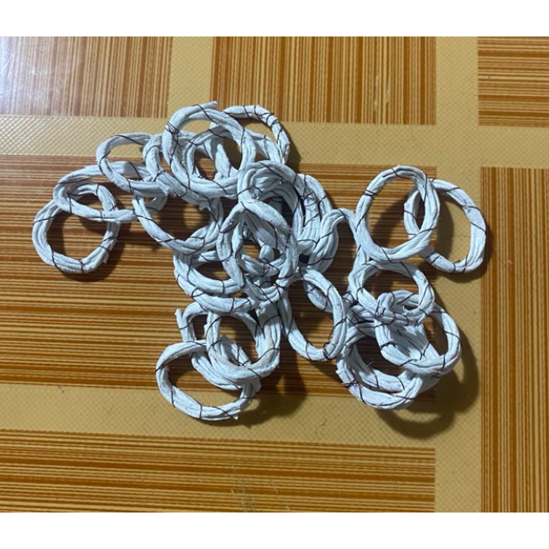 Ron pô vải trắng chỉ đồng, đệm cổ pô xe DREAM, WAVE, FUTURE....