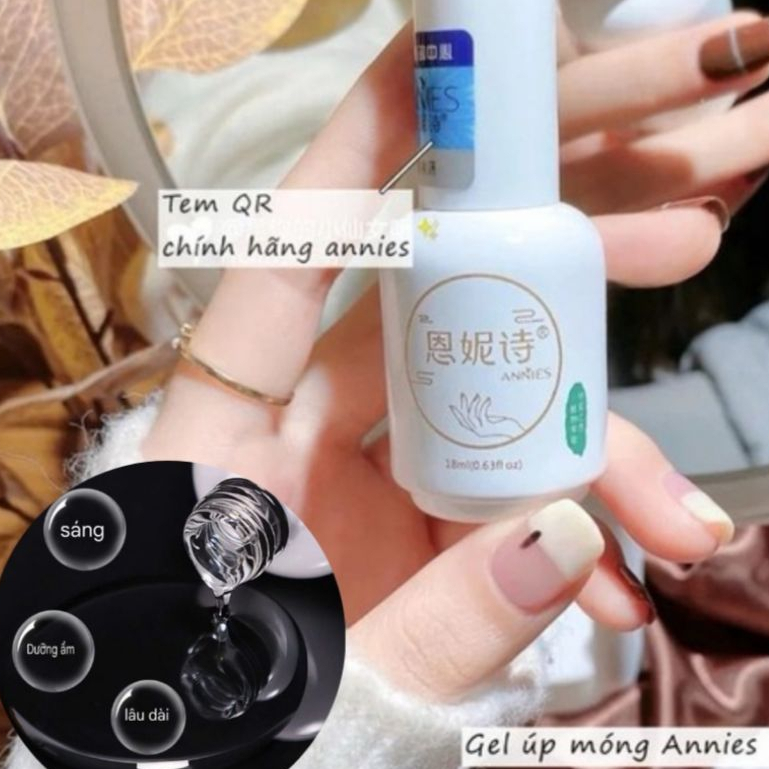 [ CHÍNH HÃNG ] Glue gel Annies úp móng, cứng móng, ẩn nhũ liên kết 6in1 phukiennaildiepanh