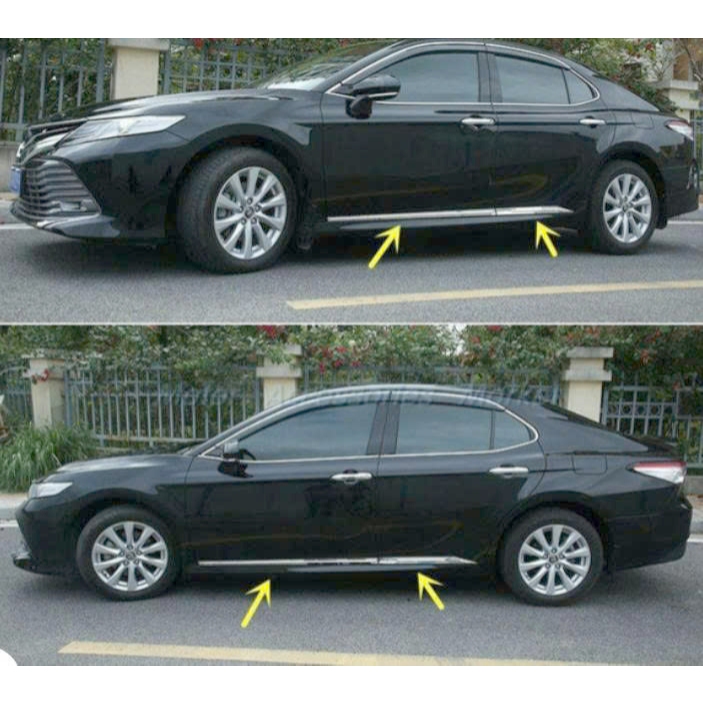 Nẹp Sườn Camry 2019 2020 2021 2022 2023 2024 - Bộ 4 Nẹp Cửa Trang Trí Toyota Camry