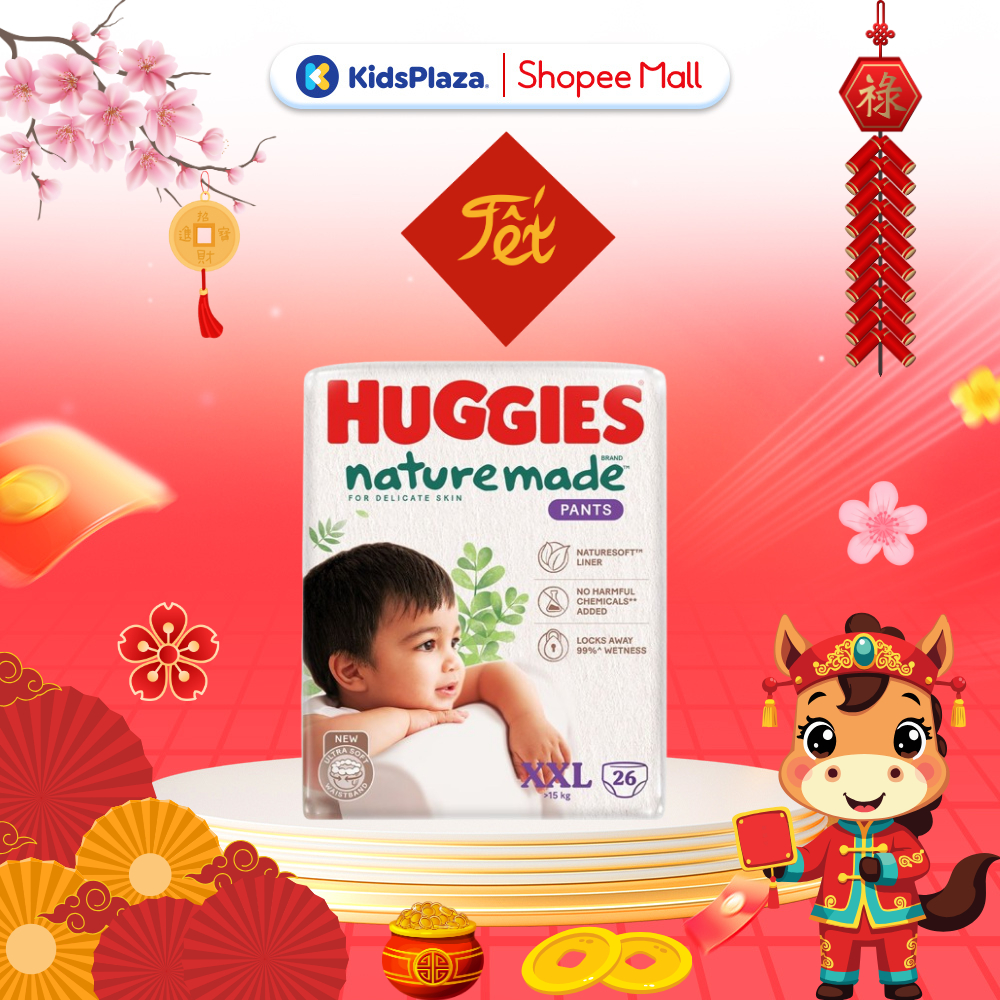 [DEAL HOT] - Huggies Bỉm/ Tã Huggies Nature Made size M/L/XL/XXL EC cho bé