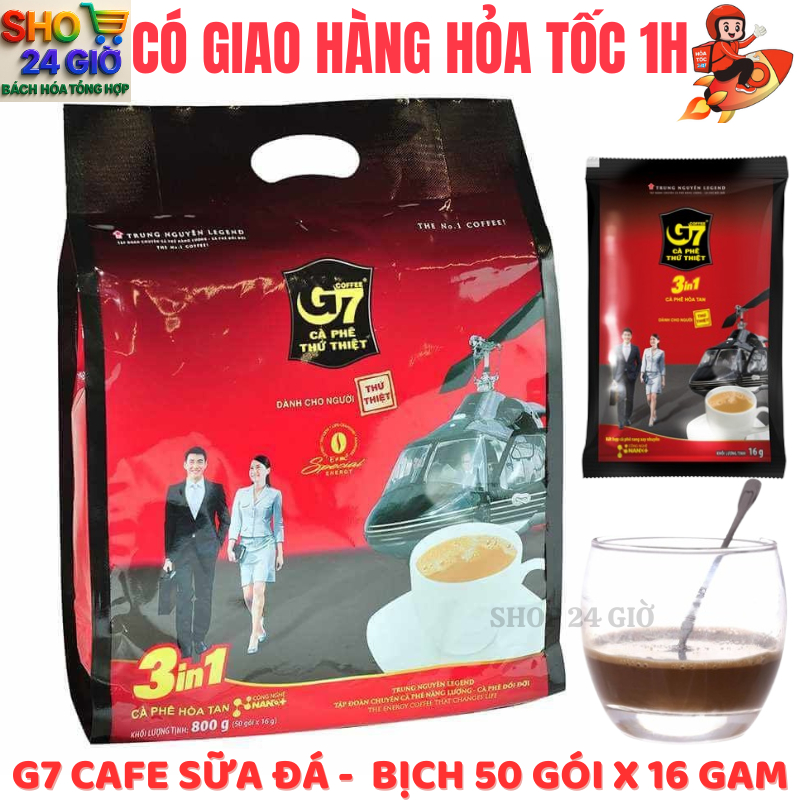 Cà phê sữa G7 3 in 1 - Bịch 50 Gói