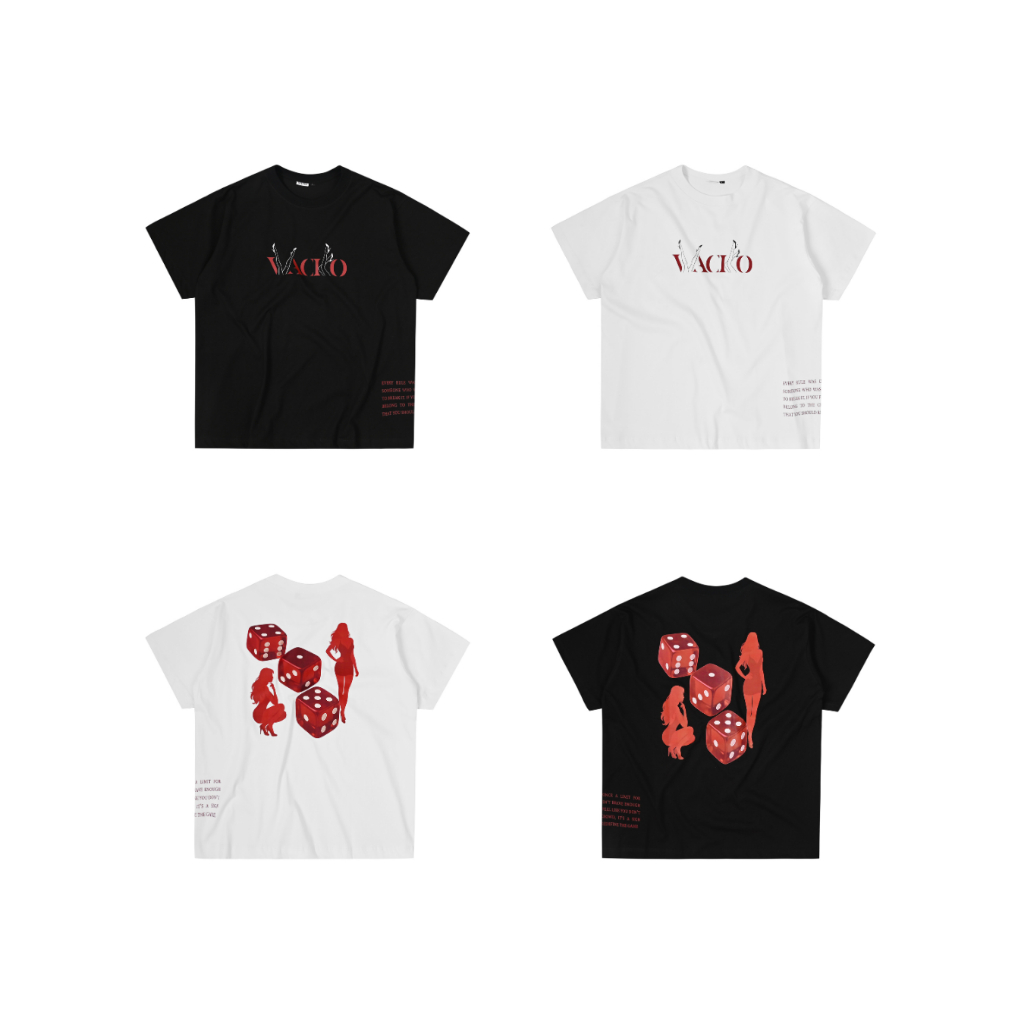 Áo thun boxy W25 RED DICE TEE / WACKO