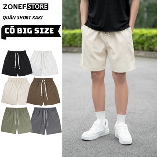 Quần Đùi Nam Kaki Cạp Chun Trển Gối ZONEF STORE Quần Short Chất Liệu Cao Cấp Thoáng Mát
