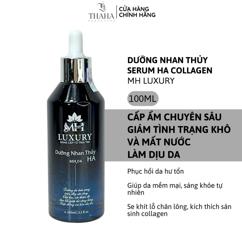 MH04 Tinh Chất Dưỡng Nhan Thuỷ HA Collagen Hyaluronic Acid 100ml – Cấp Ẩm Sâu, Phục Hồi Da, Se Khít 