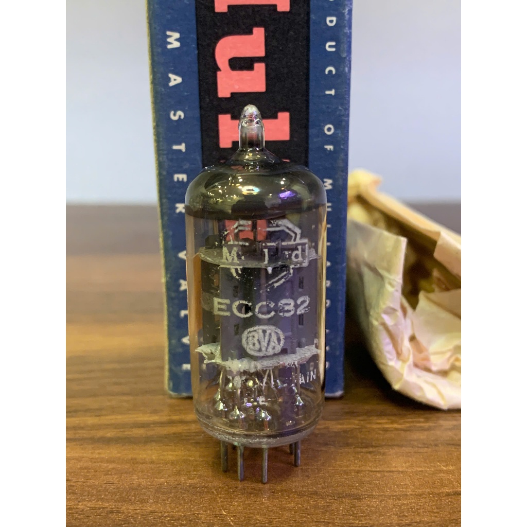 Bóng đèn điện tử, bóng đèn âm ly Ecc82/12au7 Mullard - cod B chân bóng - Made in England - Bóng cũ đ