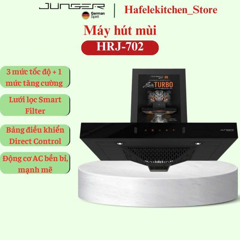Máy Hút Mùi Junger HRJ-702 – Hút Mạnh Chuẩn Đức, Bếp Luôn Thoáng Sạch