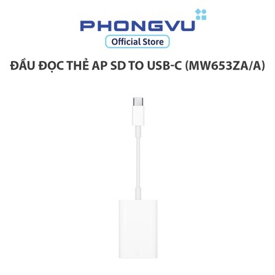 Đầu đọc thẻ Apple SD to USB-C (MW653ZA/A) - Bảo hành 12 tháng