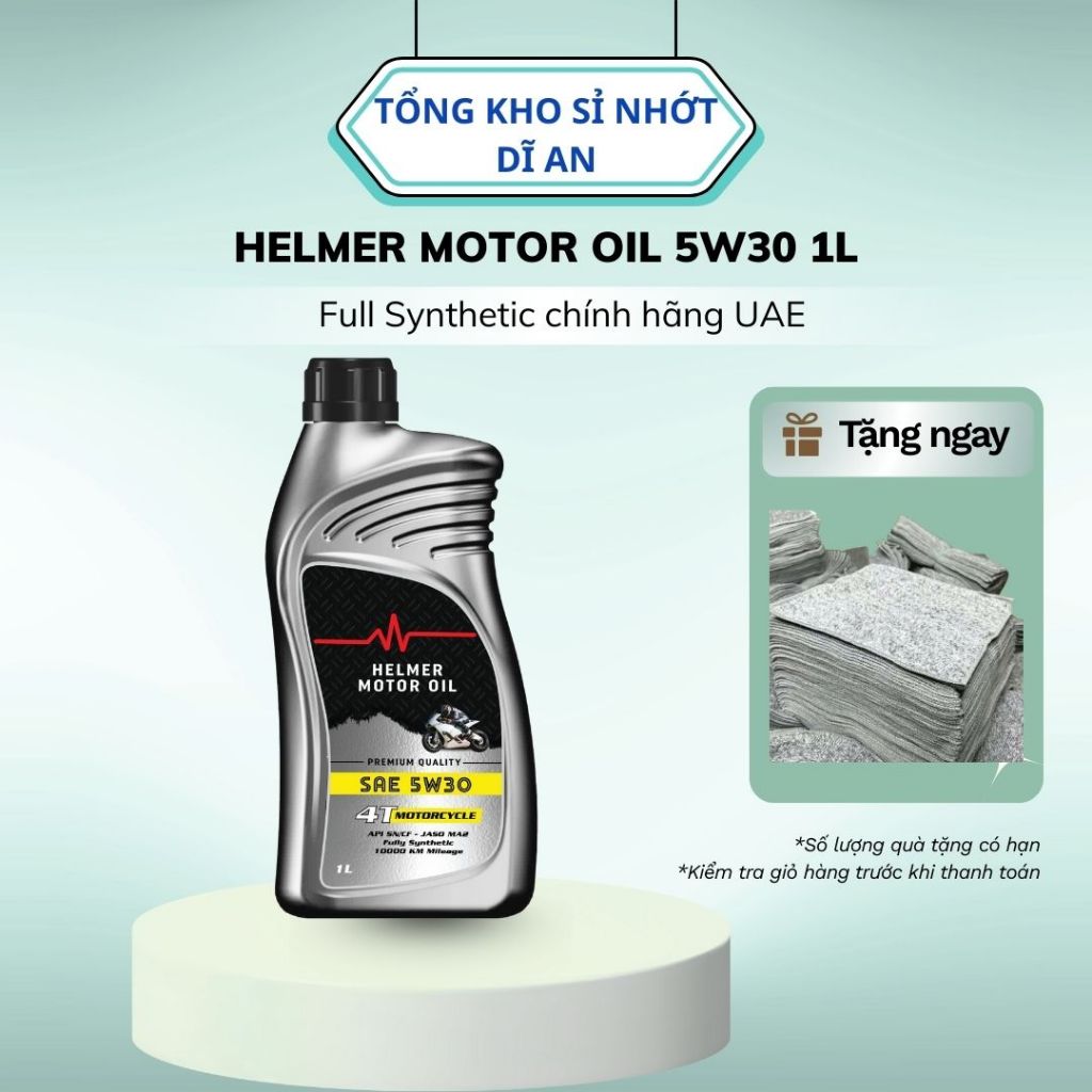 Helmer Motor Oil 5W30 1L – Full Synthetic chính hãng UAE