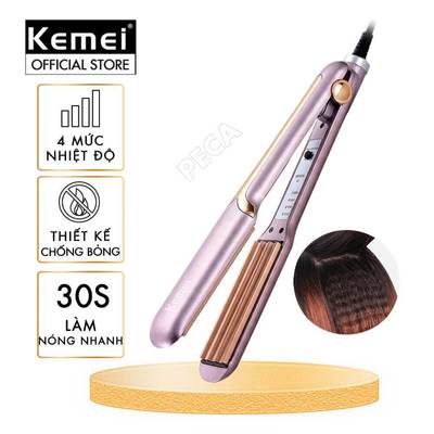 Máy bấm tóc KM-459Y Máy dập xù bản lớn, tạo kiểu gợn sóng & làm phồng chân tóc cực nhanh - Chính Hãng