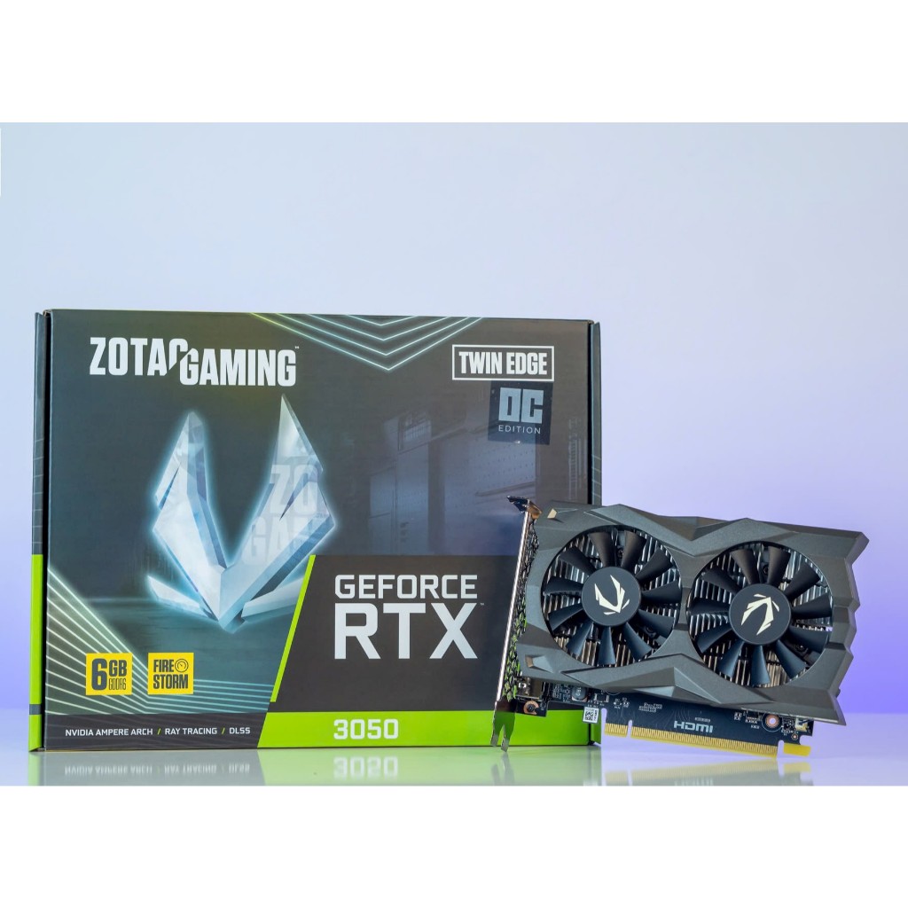 Card màn hình ZOTAC RTX 3050 6G GDDR6 Twin Edge OC Gaming – New BH 36T
