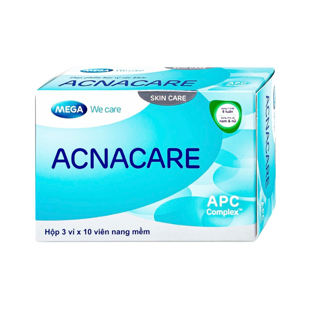 Viên uống giảm mụn Acnacare hộp 30 viên
