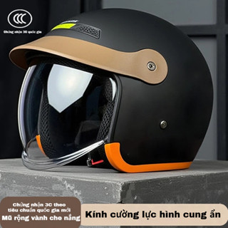 Mũ Bảo Hiểm Xe Tay Ga & Xe Máy Phong Cách Unisex Chứng Nhận 3C Kính PC Chống Trầy Xước Vỏ ABS Thoáng Khí Thích