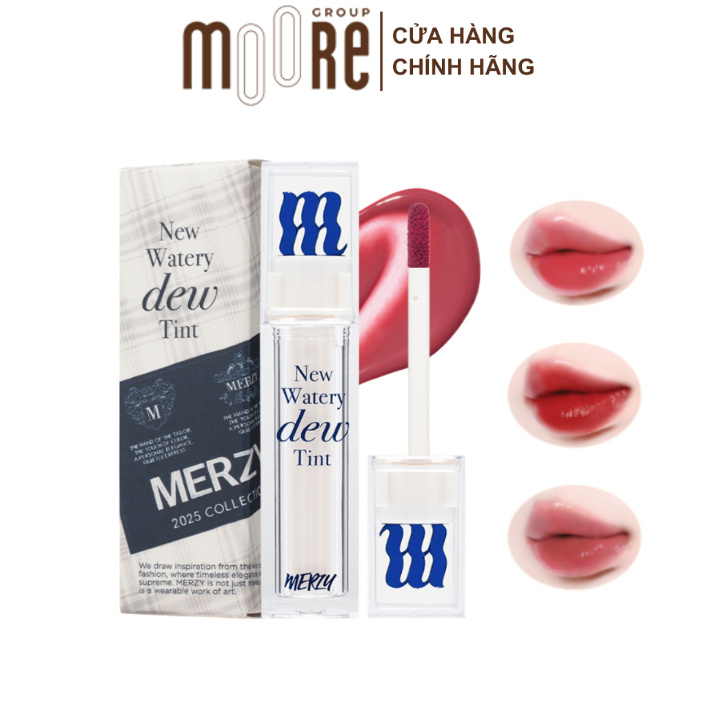 Son Tint Bóng Merzy New Watery Dew Tint Căng Bóng Mịn Lì 4g