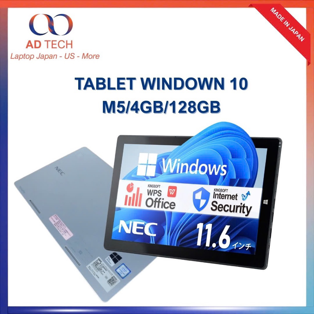Tablet Windown NEC VERSAPRO VK 11.6inch mỏng đẹp
