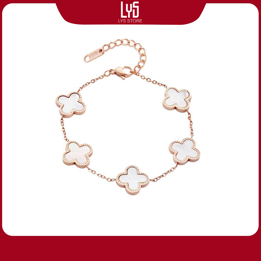 Vòng tay nữ Lys Five Four Leaf Clovers 2026 - Fullbox hộp PAN
