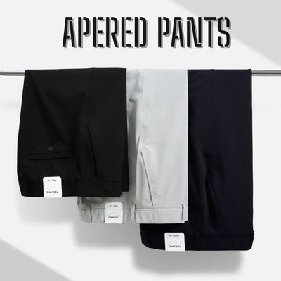 Quần âu slimfit trơn nam TORANO cạp luồn chun thêu logo Lịch Lãm Trẻ Trung Hàn Quốc GABT503