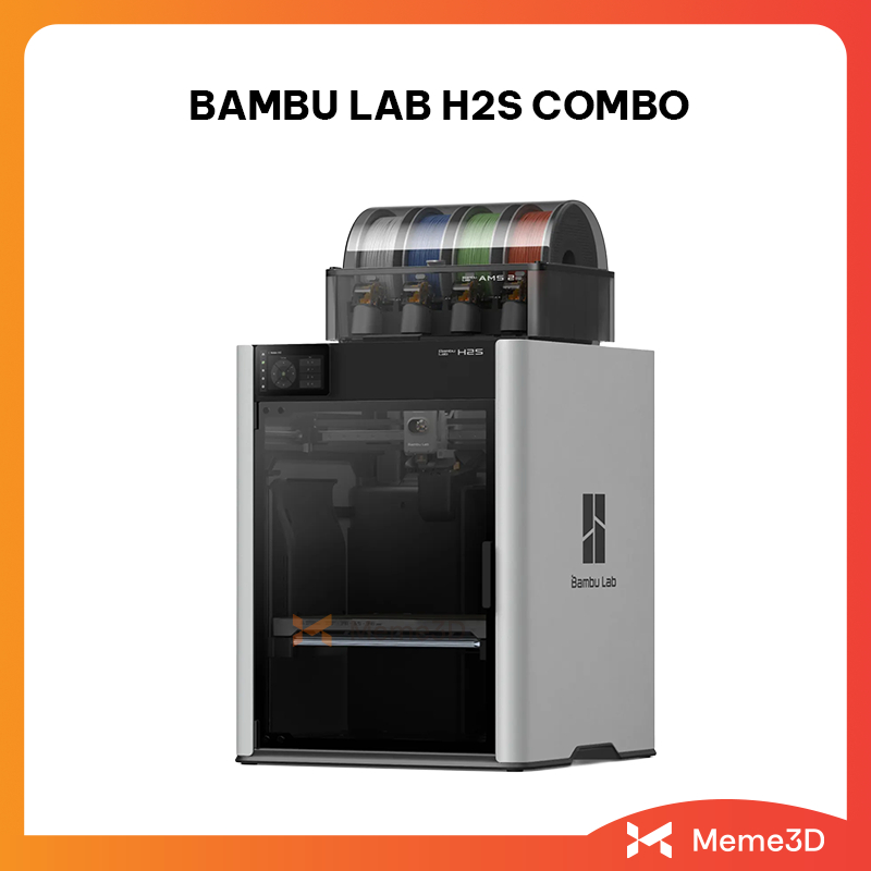 Máy In 3D Nhiều Màu Bambu Lab H2S + AMS 2 Pro (Bản Quốc Tế)